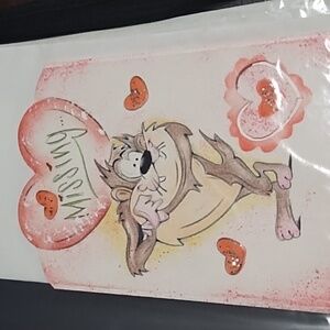 Tazmainian Devil Pop up Hand made postcard